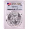 Image 1 : 2018 $1 American Silver Eagle Coin PCGS MS69 First Strike