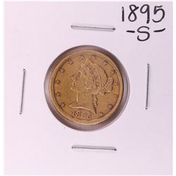 1895-S $5 Liberty Head Half Eagle Gold Coin