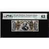 Image 1 : 1863 50 Cents Third Issue Fractional Currency Note Fr.1342 PMG Choice Uncirculated 63