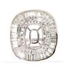 Image 1 : 3.15 CTW Diamond Semi Mount Ring 14K White Gold - REF-318F8N