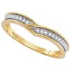 Image 1 : Womens Round Diamond Band Ring 1/20 Cttw 10kt Yellow Gold - REF-10R9X