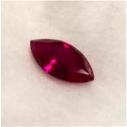 2.30ct BiancoÂ® Lab-created Burmese Red Ruby Marquise