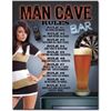 Image 1 : Man Cave - Rules Metal Pub Bar Sign