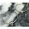 Image 2 : Herkimer Diamond Sterling Silver Hoop Earrings