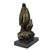 Image 3 : Signed Mother Penguin & Chick Bronze Sculpture