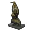 Image 8 : Signed Mother Penguin & Chick Bronze Sculpture