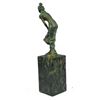 Image 4 : Classical Gypsy Peasant Girl Bronze Sculpture Bookend