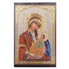 Image 2 : Mother Mary Holding Jesus Wooden Icon Decoupage Trinket, Rosary Box