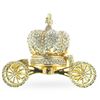 Image 1 : Russian Royal Gilt & Crystal Crown Coach Jewel Box