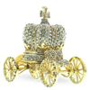 Image 4 : Russian Royal Gilt & Crystal Crown Coach Jewel Box