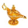 Image 2 : Golden Genie Jeweled Lamp Trinket Box
