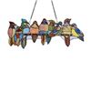 Image 2 : Birds On A Vine Stained Glass Hanging Panel