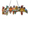 Image 3 : Birds On A Vine Stained Glass Hanging Panel