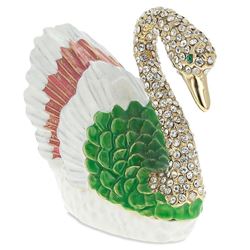 Russian Swan Trinket Jewel Box