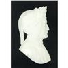 Image 2 : 1920's Italian Alabaster Cameo Silhouette, Bust of Poet Dante, Divine Comedy