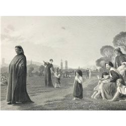 19thc Steel Engraving, Dante, He Hath Seen Hell