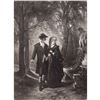 Image 1 : 1880's Photogravure Print, Courtship Scene