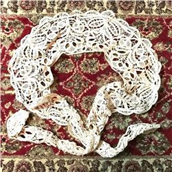 Vintage, Victorian-style Battenburg Lace Scarf, Shawl