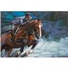 Image 1 : Mixed Media 3D Equestrian Sports Metal Painting