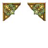Image 1 : Pair of Victorian-style Stained Glass Window Panels