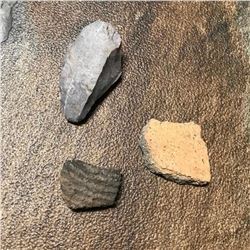 c.1400 AD Native-American Artifacts, Shards & Tool