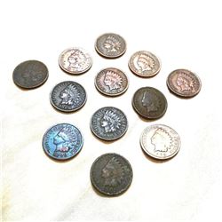 Group of Early 1900's Indian Head Pennies