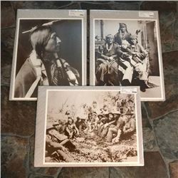 Group of Native American Indian, Western, Sepia Tone Photo Prints