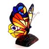 Image 1 : Tiffany-style Stained Glass Butterfly Accent Lamp