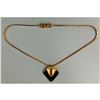 Image 1 : Vintage French Designer GIVENCHY Enamel & Gold Necklace