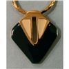 Image 3 : Vintage French Designer GIVENCHY Enamel & Gold Necklace