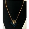 Image 9 : Vintage French Designer GIVENCHY Enamel & Gold Necklace