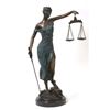 Image 1 : Blind Justice Bronze Sculpture