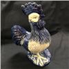 Image 4 : Set of Blue & White Ceramic Roosters Hen Kitchen Decorations