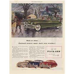 1948 Packard Rain Or Shine Magazine Ad