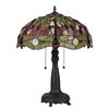Image 2 : Tiffany-style Stained Glass Dragonfly Table Lamp