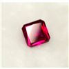 Image 1 : 1.9 Burmese Red Square Cut BiancoÂ® Lab-created Ruby