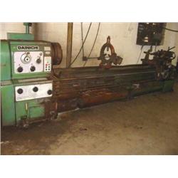 Dainichi lathe 120” bed gap lathe 35” swing at gap 25" swing out of the gap with follow rest