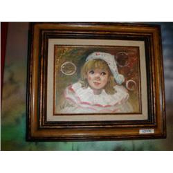 Framed original oil on canvas by L. Wil