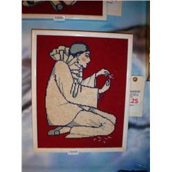 Original Crochet Pierott clown pulling 