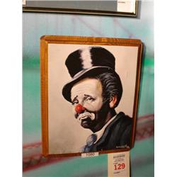 Meketi Reproduction paint on wood clown