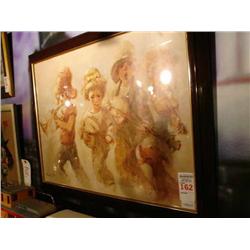 Leighton Jones framed print of 4 child 