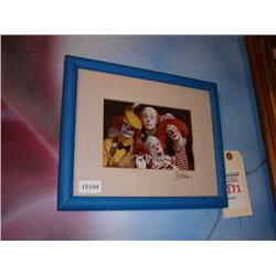 frame print of clowns 