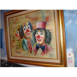 origional oil by Bob Kelley three clown