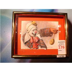 3 dimensional clown print 