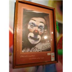 Print of clown share sadness