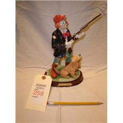 Clown with Dog Hunting -J. Jones