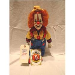 Buttons porcelin clown doll