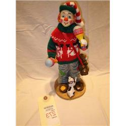 Clown with Maracas Figurine