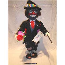 Homer large standing porcelin clown fig
