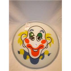 Hand painted clown light fixture